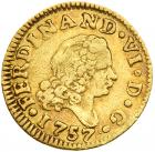 Spain. 1/2 Escudo, 1757-JB (Madrid) VF