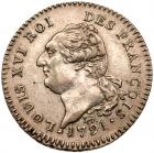 France. 30 Sols, 1791-A (Paris) EF