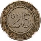 France. 25 Centimes, 1881 NGC AU55