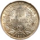 Germany. Mark, 1896-D PCGS MS65