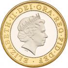 Great Britain. Piedfort 2 Pounds, 2003 Choice Brilliant Proof