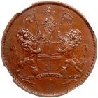 St. Helena. 1/2 Penny, 1821 NGC MS62 BR