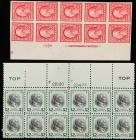 1908-1939. Plate Block Group, 190 Plate Blocks