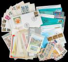 Worldwide. Three File Boxes of Miscellaneous Foreign and U.S.