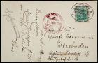 1913 "Victoria Luise" LZ11 Flight Card with On Board PO & On Board Cancels, Sieger 4a