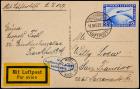 1928 "Graf Zeppelin" LZ127 Flight Card, New York Drop, Oct 11, 1928 Friedrichshafen, Sieger 21g