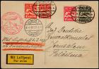 1929 "Graf Zeppelin" LZ 127 "Orientfahrt" Flwon Cover & Card, Sieger 23I & 23Iaa