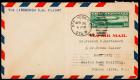 1930 USA 65c Zeppelin Usage on Lindbergh Flight Cover