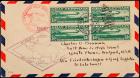 1930 "Graf Zeppelin" LZ 127 Cover, USA 65¢ Zeppelin Block of 4 Franking, Sieger 64A