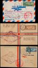 1930 "Graf Zeppelin" LZ 127 USA 65¢-$2.60 Zeppelins, Each on Flight Cover, Sieger 64B, 64C, 64G