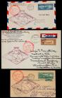 1930 "Graf Zeppelin" LZ 127, USA 65¢-$2.60 Franked FDC Set