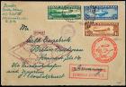 1930 "Graf Zeppelin" LZ-127 USA 65¢-$2.60 Set on Flight Cover, Sieger 64DII