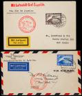 1930 "Graf Zeppelin" LZ 127 May Flight Covers (x2), Sieger 57A & 57E