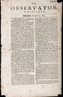 Early English Newspaper, <I>The Observator. In Dialogue</I>. Saturday, December 31, 1681 - 2