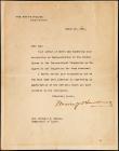 Harding, Warren G. -- Typed Letter Signed as President