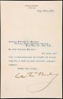 McKinley, William -- Typed Letter Signed as Republican Presidential Nominee