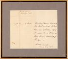 Van Buren, Martin - Autograph Letter Signed in the Text