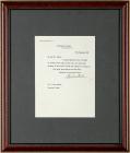 Wilson, Woodrow -- Typed Letter Signed