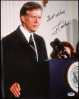 Carter, Jimmy -- Large Color Photo Inscribed and Signed