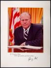 Ford, Gerald R. -- Color Photo Signed as President