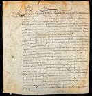 WITHDRAWN - Louis XIV - Document Signed as King at the Age of 14 - 2