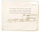 Freud, Sigmund - Autograph Note Signed Mentioning Palestine