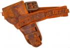Vintage Leather Cartridge Belt and Holster For Pistol, 19th Century