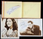 Autograph Book Collection of Stars of the 1940s, Lamour, Shearer, Allyson, Lawford