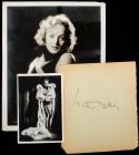 Marlene Dietrich Collection #2 Stunning Portrait by Richee, Two Fine Autographs - 2