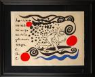 Calder, Alexander and Carlos Franqui Signed & Numbered Lithograph