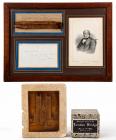 British Memorabilia: Pieces of London Bridge, Westminster Abbey, and the Palace of Westminster, With Autograph of Sir Charles Ba