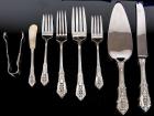 52 Piece Wallace Sterling Silver Place Setting; Rose Point