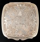 Antonio Pineda Sterling Silver Lady's Powder Compact ca. 1940s