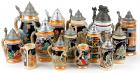 14 Beautiful German Beer Steins by Gerz, Fantastic Designs and Themes