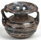 Roman Judea, 3rd-4th Century AD, Wide-Mouthed Glass Jar with Trailed Thread Decoration - 2