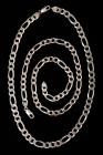 Two 20" Vintage Sterling Silver Milor Chain Necklaces, Can Be Worn As One - 2