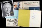 Nice Collection of Signatures, Buzz Aldrin, Werner von Braun, Gordon Cooper& Wally Schirra