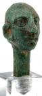 Greco-Roman Hellenistic Bronze Bust of a Bald Grotesque