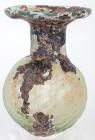 Mint Roman Glass Molded Sprinkler Flask With Wide Rim