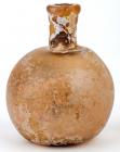 Extra Rare Early Islamic Glass Flask With Iridescence