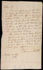 Mifflin, Thomas -- Autograph Letter Signed as Governor