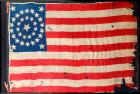 34 Star American Flag ca. 1861, Civil War Era