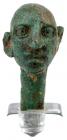 Greco-Roman Hellenistic Bronze Bust of a Bald Grotesque - 2