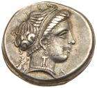 Campania, Neapolis. Silver Nomos (7.39 g), ca. 320-300 BC EF