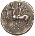 Calabria, Taras. Silver Nomos (6.47 g), ca. 280-272 BC Superb EF