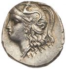 Calabria, Taras. Silver Drachm (3.29 g), ca. 280-272 BC Superb EF