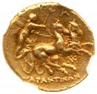 Calabria, Taras. Pyrrhos of Epiros. Gold Hemistater (4.28 g), ca. 276-272 BC - 2