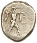 Lucania, Poseidonia. Silver Nomos (8.04 g), ca. 470-445 BC VF