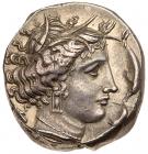 Sicily, Uncertain Siculo-Punic mint. Silver Tetradrachm (17.14 g), ca. 340-320 B