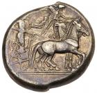 Sicily, Gela. Silver Tetradrachm (17.30 g), ca. 480-475 BC Choice VF
